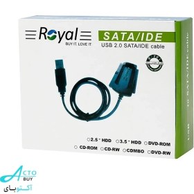 تصویر کابل USB2.0 به SATA,IDE رویال Cable USB2.0 TO SATA, IDE Royal