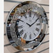 تصویر ساعت دیواری پینار آینه ای گرد 