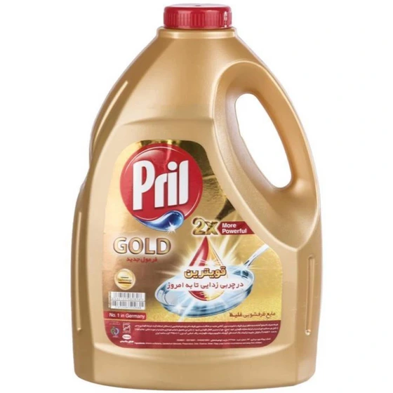 خرید و قیمت مایع ظرفشویی پریل (Pril) مدل طلایی حجم 3.750 لیتر | ترب