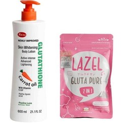 تصویر پک ترکیبی لزل 30 عددی و لوسیون گلوتا هویچ 