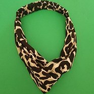 تصویر هدبند پلنگی آمیتیس هدبند گره ای