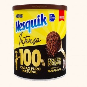 تصویر پودر شکلات بدون گلوتن نسکوئیک مدل اینتنسو تلخ 100 درصد کاکائو 290 گرمی 