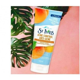 تصویر کرم اسکراب سینت ایوز مدل St. Ives Acne Control حجم 150 میلی لیتر St.Ives Acne Control Apricot Scrub 150ml