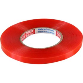 تصویر چسب دو طرفه سلولزی قرمز TESA 1cm Red cellulose double sided 1cm 50m adhesive