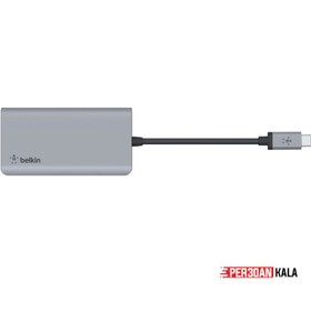 تصویر هاب شارژر 4 در 1 بلکین مدل Belkin Connect USB-C 4-in-1 Multiport Adapter AVC006 (آمریکایی) اورجینال 