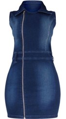 تصویر پیراهن جین کوتاه زنانه 