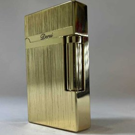 تصویر فندک دروی طلایی مدل D1213 طرح دوپونت 