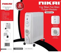 تصویر رادیاتور برقی نیکایی ۱۳ پره فن دار ۲۹۰۰ وات 