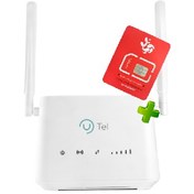 تصویر مودم ۴G یوتل مدل L443 بی سیم دو آنتن 