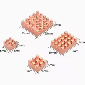 تصویر هیت سینک مسی پک 8 عددی 