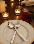 تصویر قاشق چنگال برند یونیک طرح حباب 