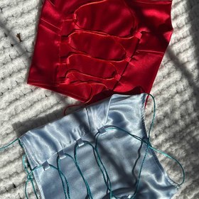 تصویر کراپ ساتن بند دار 