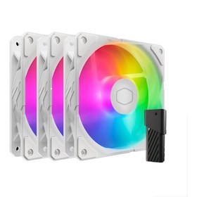 تصویر خنک کننده کیس COOLER MASTER مدل SICKLEFLOW 120 WHITE 