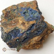 تصویر سنگ راف آزوریت کلکسیونی طبیعی 197 گرم 