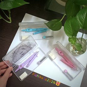 تصویر ست پرگار و خط کش 