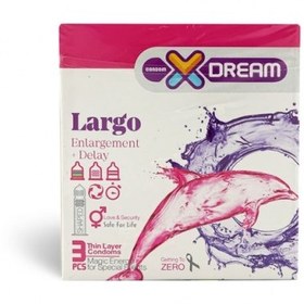 تصویر کاندوم 3عددی بزرگ کننده تاخیری خاردار شیاردار Largo ایکس دریم ا X Dream Largo Condom 3pcs X Dream Largo Condom 3pcs