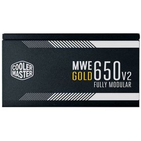 تصویر منبع تغذیه کامپیوتر کولر مستر MWE 650 V2 80 Plus Gold توان 650 وات Cooler Master MWE 650 V2 80 Plus Gold 650W Computer Power Supply