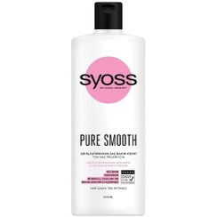 تصویر نرم کننده مو سایوس SYOSS مدل PURE SMOOTH مناسب انواع مو (500میل) SYOSS PURE SMOOTH hair conditioner suitable for all types of hair (500ml)