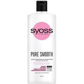 تصویر نرم کننده مو سایوس SYOSS مدل PURE SMOOTH مناسب انواع مو (500میل) SYOSS PURE SMOOTH hair conditioner suitable for all types of hair (500ml)