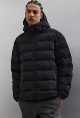 تصویر کت پف‌دار رگولر فیت رنگ مشکی از برند اچ اند ام H&amp;M 