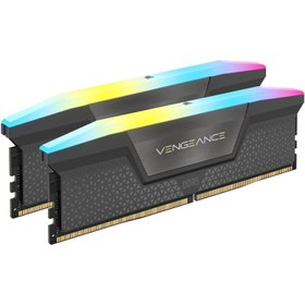 تصویر رم دسکتاپ DDR5 دو کاناله 5200 مگاهرتز CL40 کورسیر مدل VENGEANCE RGB AMD EXPO ظرفیت 32 گیگابایت Corsair Vengeance RGB AMD EXPO DDR5 32GB 5200MHz CL40 Dual Channel Ram