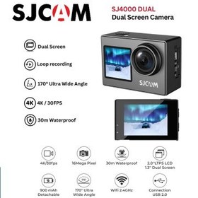 تصویر دوربین فیلم برداری ورزشی اس جی کم مدل SJ4000 Dual Screen 