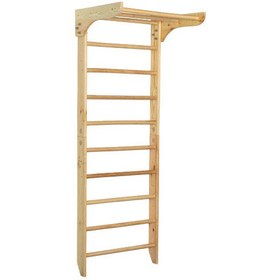 تصویر نردبان سوئدی ۱۳ پله بارفیکس دار 