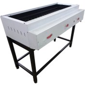 تصویر کباب پز آهنی ۱ متری دهنه ۴۵ سانتی‌متر وین شف 