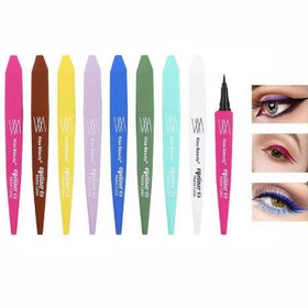 تصویر خط چشم رنگی ماژیک قلمی کیس بیوتی کد 022 Case Beauty colored eyeliner pencil