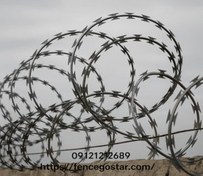 تصویر سیم خاردار حلقوی تبری ۹۰ 