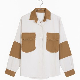 تصویر مانتو کتان - سفید 