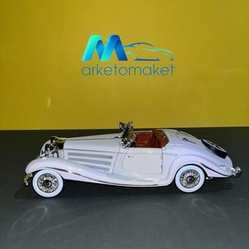 تصویر ماکت ماشین فلزی مرسدس بنز مدل 500k typ specialroadster 1936 Mercesed benz 500k typ specialroadster 1938 maisto 1/18