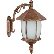 تصویر چراغ دیواری حیاطی و پارکی تکشیدفام مدل ویکتوریا خمره ای کد 8101-15 