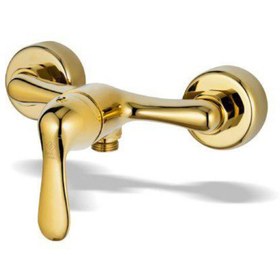 تصویر شیر توالت کاویان میشکا طلایی ا Kavian Faucet Mishka Toilet mixer golden Kavian Faucet Mishka Toilet mixer golden