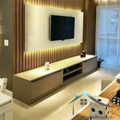 تصویر میز تلویزیون شیک سایز ۱۸۰ سانتی متر از MDF 