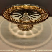 تصویر شیرینی خوری ورساچه طلایی بوهمیا با پایه کریستال 