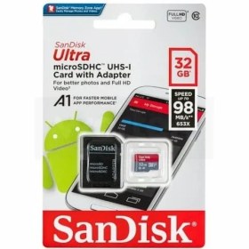 تصویر کارت حافظه MicroSDHC سن دیسک ۱۲۸ گیگابایت مدل Ultra A1 UHS-I 