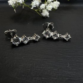 تصویر گوشواره 3 نگین 