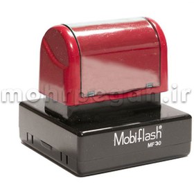 تصویر مهر چند رنگ لیزری مربع MobiFlash MF30 