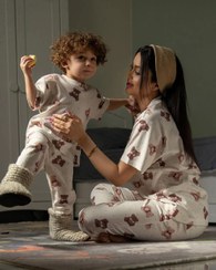 تصویر ست راحتی مادر و کودک طرح تدی سایز فری سایز و ۳۵ تا ۵۵ 