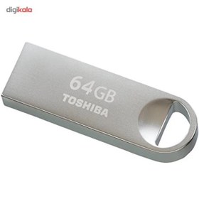 تصویر فلش مموری توشیبا 64گیگابایت مدل - نقره ای USB