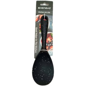 تصویر کفگیر شنگیا مدل سیلیکونی پارویی 