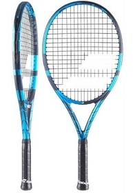 تصویر راکت تنیس آبی دخترانه و پسرانه بچگانه ان PURE DRIVE JUNIOR 2021 جدید عملکرد GRIP L1 25 BABOLAT 