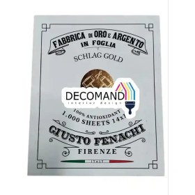 تصویر ورق طلا فناچی Fragil chapagne gold بسته 100 عددی 