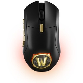تصویر ماوس گیمینگ استیل سریز مدل Aerox 9 بی سیم نسخه World of Warcraft 