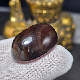 تصویر نگین درشت سنگ عقیق معدنی کد 36182 