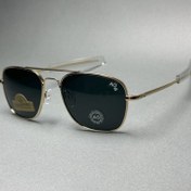 تصویر عینک آفتابی مردانه فریم فلزی مربع 