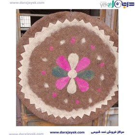 تصویر نمد فرش گرد کد 1051 