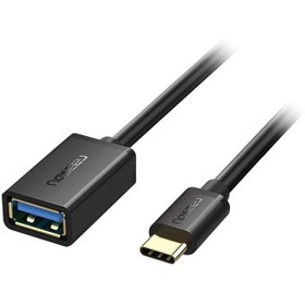 تصویر کابل تبدیل 13سانتی متری USB-C Male به USB 3.0 Female OTG Cable مدل US154 Ugreen US154 USB-C Male A To USB 3.0 Female OTG Cable 13cm cable