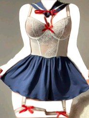 تصویر کاستوم فانتزی مهمانداری - زنانه, فنردار و هارنس 